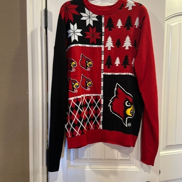 Nwt! Men’s Arizona Cardinals Ugly Christmas sweater Forever collectibles size L - Picture 1 of 15